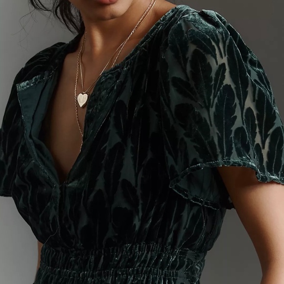 Anthropologie The Somerset Velvet Maxi Dress - Picture 2 of 7